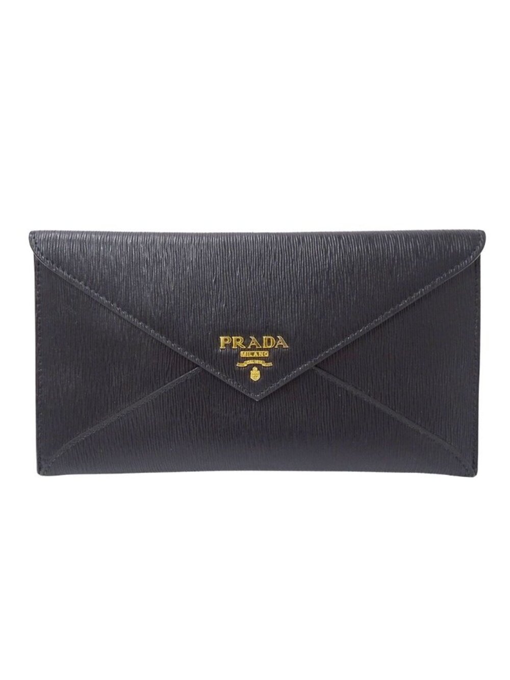 Prada Wallet Vitello Move Black Envelope